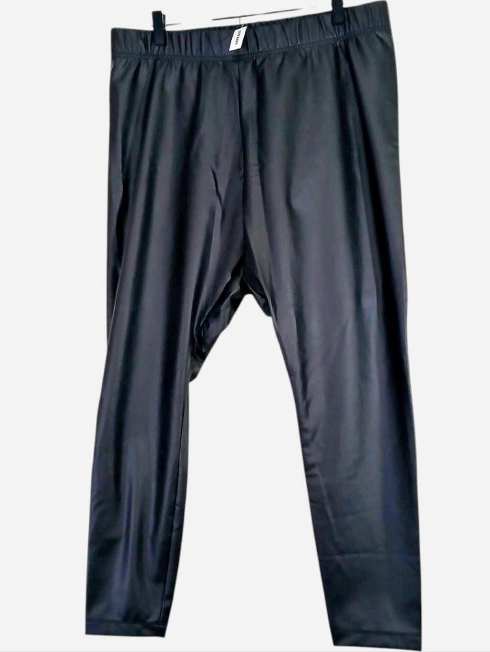 Old Navy Faux Leather Leggings Black Pull On Extra Large XL NEW